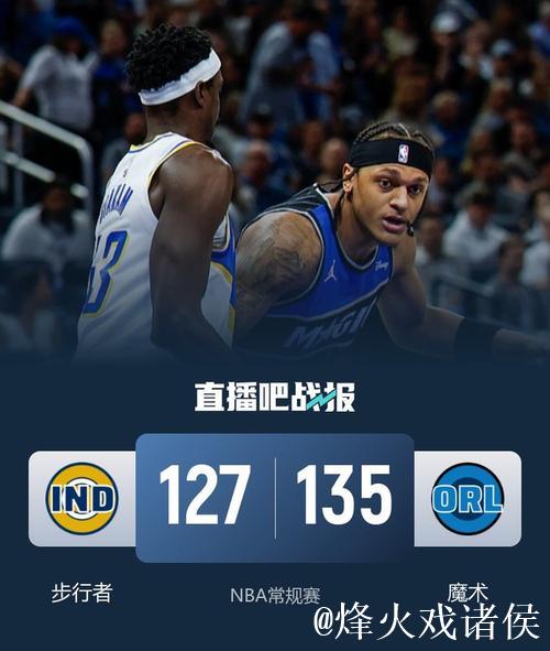 班凯罗28+12+5贝恩31+6+6 魔术送步行者12连败